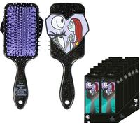 CERDÁ LIFE'S LITTLE MOMENTS - Brosse à Cheveux "L'Étrange Noël de Monsieur Jack" - Noir - Brosse démêlante - Jack and Sally Print Design - Original Product