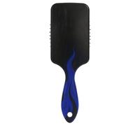 Brosse à cheveux noire fluorescente bleue foncée pour la croissance des cheveux. Brosse de massage conçue pour les cheveux épais avec poignée ergonomique cepillo para definir rizos