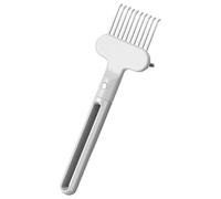 Brosse à cheveux - peigne à cheveux de 6,69 pouces pour 2 po Contrôle de poussière avec poignée non glissante, accessoire de beauté pour la chambre de salle de bain de la maison de salon, blanc en pla