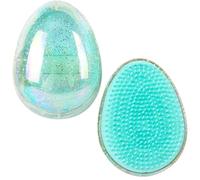 Brosse a Cheveux, Peigne vert en forme d'œuf, 8,5 x 6,5 x 4 cm, brosse beauté démêlante licorne sans manche Design tendance, brossage indolore idéal pour tous types de cheveux