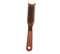 Brosse à cheveux pliable avec fonction de massage - Brosse à cheveux compacte pour homme et femme - Pour les déplacements - Design transparent - Couleur ambre - Facile à transporter