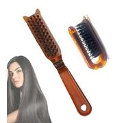 Brosse à cheveux pliable - Brosse à cheveux pliable - Brosse à cheveux antistatique de voyage - Brosse à cheveux portable - Idéale pour les voyages à la maison