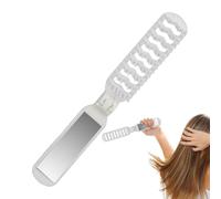 Brosse à cheveux pliable | Peignes de voyage avec miroirs | Brosse à cheveux de voyage | Peigne de poche Cheveux épais bouclés Brosse à cheveux compacte pour voyage voiture