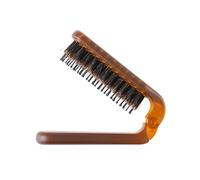 Brosse à cheveux pliable pour cochon d'Inde - Portable - Pour homme et femme - 2 en 1 - Brosse à lisser et à friser avec fonction de massage - Design pliable compact pour une utilisation en