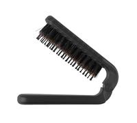 Brosse à cheveux pliable pour cochon d'Inde - Portable - Pour homme et femme - 2 en 1 - Brosse à lisser et à friser avec fonction de massage - Design pliable compact pour une utilisation en