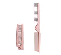 Brosse à cheveux pliante, brosse pliable compacte avec dents double face pour voyage et sac à main, poils souples pour un démêlage et un coiffage en douceur, Style-1