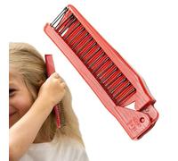 Brosse À Cheveux Pliante - Peigne Pliable Compact | Peiigne De Poche Pliant Avec Dees Dents Lisses | Broosse De Chevveux De Voyage À Double Tête Pour Une Utilisation Portable Et Un Soin Des Cheeveux F