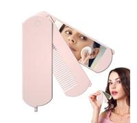 Brosse à cheveux pliante portable - Peigne miroir de voyage | Outil démêlant compact | Brosse à cheveux pliable légère avec peigne de poche miroir pour sac à main voyage gymnase natation vacances