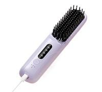 Brosse à cheveux portable rechargeable idéale pour les retouches rapides | Alimenté par piles avec technologie anti-brûlure et design compact pour les voyages