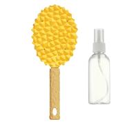 Brosse à cheveux pour animaux de compagnie, pinceaux pour animaux de compagnie,Durian Shape Cat Coil Nettaiteur CHEAUX CHEPS - Peigne de massage doux avec bouteille de pulvérisation pour animaux de co