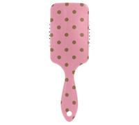 Brosse à cheveux pour cheveux épais, bouclés, fins, longs, courts, humides ou secs, à pois, marron, mi-siècle, moderne, ajoute de la brillance et rend le peigne lisse pour homme, femme, enfant