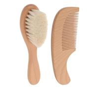 Brosse À Cheveux Pour Petit Enfant Toilettage aux Poils Doux Naturels | Brosse De Toilettage Enfant Avec Peigne pour Coiffage Soin Hygiène Démêlage Routine Maison et