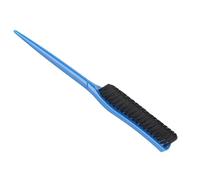 Brosse à cheveux pour taquiner, brosse à queue de rat en nylon à 3 rangées, peigne à queue de rat portable ergonomique, brosse à cheveux avec poignée en queue pour crêper, lisser