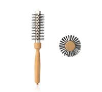 Brosse à cheveux professionnelle en tube d'aluminium pour une conduite rapide de la chaleur, adaptée pour les femmes tendance et les coiffeurs, brosse ronde pour cheveux longs