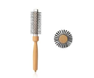 Brosse à cheveux professionnelle en tube d'aluminium pour une conduite rapide de la chaleur, adaptée pour les femmes tendance et les coiffeurs, brosse ronde pour cheveux longs