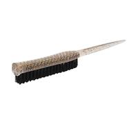Brosse à cheveux queue de rat avec poignée pailletée, brosse en nylon souple, brosse à cheveux pour peigner le dos (doré)
