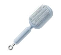 Brosse à cheveux rétractable, brosse de massage du cuir chevelu, nettoyeur de fragments de cheveux | Design de voyage portable, rétractable, anneau de traction ergonomique - Convient pour femmes