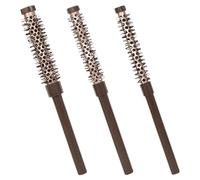 Brosse à cheveux ronde avec rouleau - Brosse à sèche-cheveux de 3 cm, peigne de coiffage professionnel | Petite brosse coiffante ronde pour frange bou Barbe Lifting Salon Blowout Hair Design sans