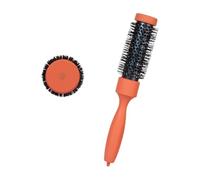 Brosse à cheveux ronde en céramique renforcée en aluminium pour salon de coiffure, protection thermique, manche en bois de hêtre antidérapant, noyau en aluminium
