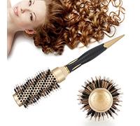 Brosse à Cheveux Ronde, Nano Thermal Ceramic Ionic Tech Brosse à Cheveux Antistatique pour Brushing, Curling, Lissage, Ajouter du Volume et de la Brillance(#2)