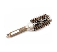 Brosse à cheveux ronde Peigne de séchage Brosses en poils de sanglier Céramique thermique antistatique pour coiffure Salon de curling Brosse ronde Poils de sanglier Brosse ronde Brosse ronde pour brus