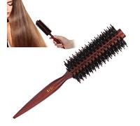Brosse à Cheveux Ronde, Poils, Brosse Ronde, Brosse à Cheveux Ronde, Bigoudi, Brosse à Cheveux avec Manche Pointu pour Femmes et Hommes, Boucles Lissantes, Cheveux Mouillés et