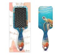 Brosse à cheveux tortue océanique, poisson tropical, humide et sec, coussin d'air, brosse à cheveux démêlante en plastique pour enfants, adultes, cadeau de rentrée scolaire, femme et homme