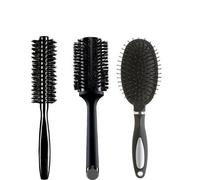 Brosse à cheveux - Touch of Beauty - Noir - 3 pièces - Pour tous types de coiffures