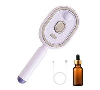 Brosse à Cheveux Vapeur Électrique - Peigne Rechargeable Léger 140g avec Diffuseur d'Huile et Gobelet Doseur | Lisseur Démêlant pour Chevelure Épaisse Bou Ondulée, Usage Voyage Maison