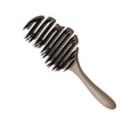 Brosse à cheveux Vent - Séchage rapide, pagaie de massage antistatique du cuir chevelu, corps de poche ultra léger de 90 g + poignée antidérapante, architecture arrière ouverte à flux d'air - Pour