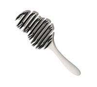 Brosse à cheveux Vent - Séchage rapide, pagaie de massage antistatique du cuir chevelu, corps de poche ultra léger de 90 g + poignée antidérapante, architecture arrière ouverte à flux d'air - Pour