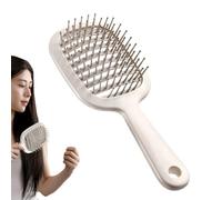 Brosse À Cheveux Ventilée - Brosse Démêlante, Brosses Coiffante Incurvée | À Palette Pour Le Séchage Par Soufflage, Conception De Cheveux À Séchage Rapide, Poils À Pointe Sphérique Pour Le Massa