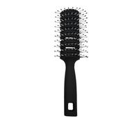 Brosse à cheveux ventilée : peigne antistatique, outil de démêlage avec palette, poignée de nervures de 9 | Bloc de support pour le cuir chevelu, cadre de mouvement