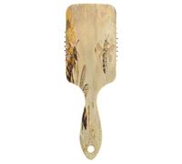Brosse à cheveux vintage abeilles tournesols, brosse antistatique, masseur de cheveux pour femmes