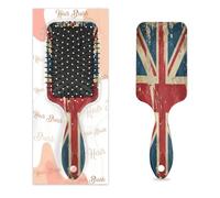 Brosse à cheveux vintage drapeau britannique Union Jack humide sec coussin d'air brosse à cheveux en plastique brosse à cheveux démêlante pour enfants adultes cadeau de rentrée scolaire femme homme