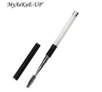 Brosse À Cils En Strass,Brosses À Cils Réutilisables,Applicateur De Baguette De Mascara,Outil De Maquillage Pour Extension De Cils.Black.