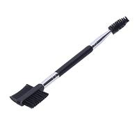 Brosse à Cils et Sourcils, Peigne à Double Tête, Outil de Maquillage | 3 Têtes de Brosse, Poils Modérés, Peigne à Sourcils en Spirale, Poignée Antidérapante, Voyage Compact