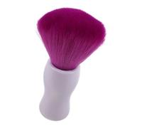 Brosse à Cou de Coiffure Douce en ABS Pbt pour Barbiers et Salons Pourpre | Poils Souples Non Irritants, Surface Lisse, pour Enlever Cheveux Lâches et Fragments