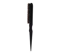 Brosse à Creper Les Cheveux, Brosse à Cheveux pour Chignon, Peigne de Cheveux pour Coiffure, Professionnel Brosse à Cheveux pour Salon de Coiffure Outils de Barbier(Le noir)