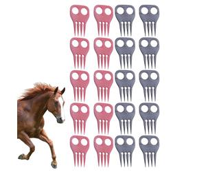 Brosse à crinière - Brosse de toilettage portable multifonction douce et robuste - Peigne ergonomique multifonction pour le bétail, le soin des chevaux, le bain des animaux