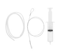 Brosse à Déboucher de Canalisation, Kit Flexible 1,5m en Acier Inoxydable | Syringe de Nettoyage, Tube Transparent 120cm, Embout Fin, Entretien sans Outil pour Ligne de Machine