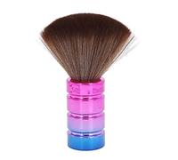Brosse à déchaînement du cou | Fibres en nylon douce et poignée plaquée or | Brosse de coupe de cheveux ergonomiques pour salon de coiffure/salon | Design léger et compact