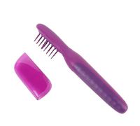 Brosse à Démêlage électrique, Brosse à Décroissance des Cheveux, Ions Négatifs Peigne électrique Anti-Statique avec Couverture de Brosse, Utilisation Humide et Sec, pour Les