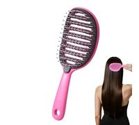 Brosse à Démêlage Facile à Nettoyer, Auto-Nettoyante Démêlage Doux, Pour une Utilisation Quotidienne, Voyages, Coiffage et Détente, Pour Femmes Hommes Usage Quotidien