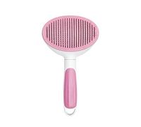 Brosse à démêler pour chiens, chats, petits animaux de compagnie - Élimine efficacement les poils morts et les squames - Broches en acier inoxydable et manche en ABS - Auto-nettoyant - Maintient la