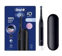 Oral-B iO 2 Brosse A Dents Electrique Noire Pour Adultes, 3 Modes De Nettoyage, Doux Pour Les Gencives, Brossage Souple, Accessoires, Brossette Oral B De Rechange, Chargeur, Etui De Voyage