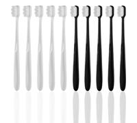 Brosse a Dent Nano, Lot de 10 Brosse a Dent Souple avec 20000 Poils, Brosse a Dent Souple Gencive Sensible, Brosse a Dent Extra Souple, Brosse à Dent Souple,Mini Brosse à Dents Nano pour Adulte Enfant