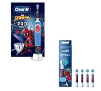 Brosse à dent Vitality Pro Kids Spiderman + ORAL-B Brossettes Spiderman x4