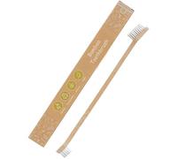 Brosse à dents 2-en-1 en bambou pour chiens et chats - Soin dentaire durable pour nettoyage des dents - Manche ergonomique 100% bambou - Parfaite pour éliminer la plaque dentaire