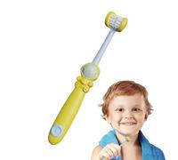 Brosse À Dents À 3 Poils - Brosse À Ddents À Cheveux Doux À Trois Côtés, Bbrosse À Ddents Manuelle Pour Tout-petits Astronaut Design, Bbrosse De Soin Des Dents Douce À Trois Côtés Pour Garçons, Filles